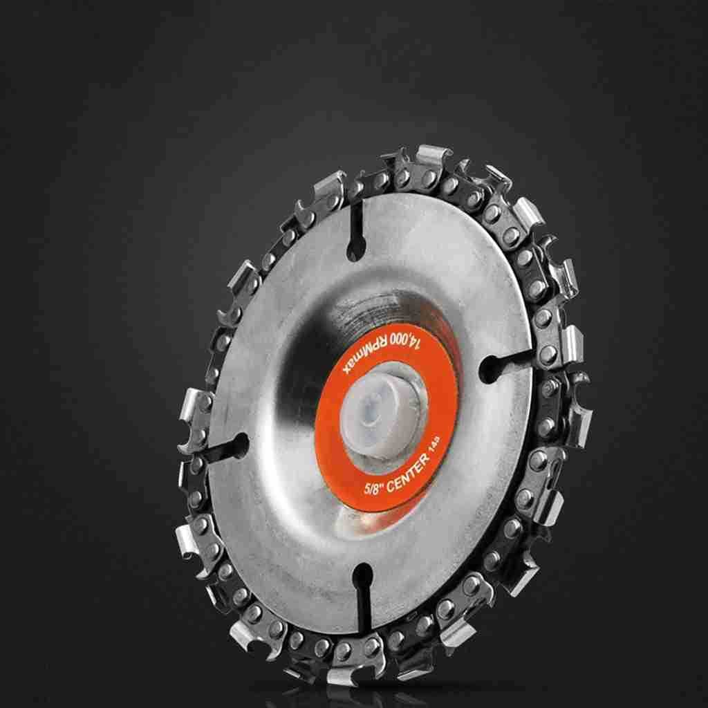 Wood Carving Disc Woodworking Chain Grinder Chain Saw Disc Chain Plate Tool Suitable for 100/115 mm Angle Grinder
