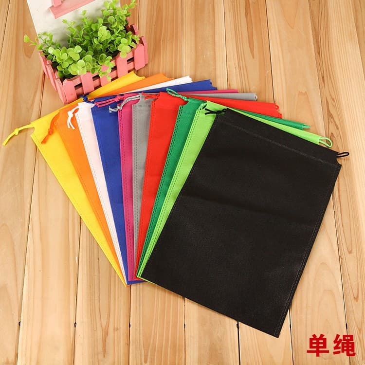 Non-woven drawstring bags for shoes, clothing dust-proof storage packaging, toy drawstring bags, stock with logo printing