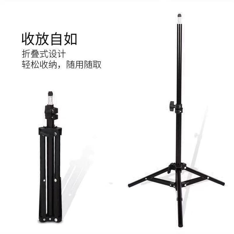 Live Streaming Floor Tripod Stand Universal Phone Camera Photography Fill Light Stand Multi-Function Foldable Support