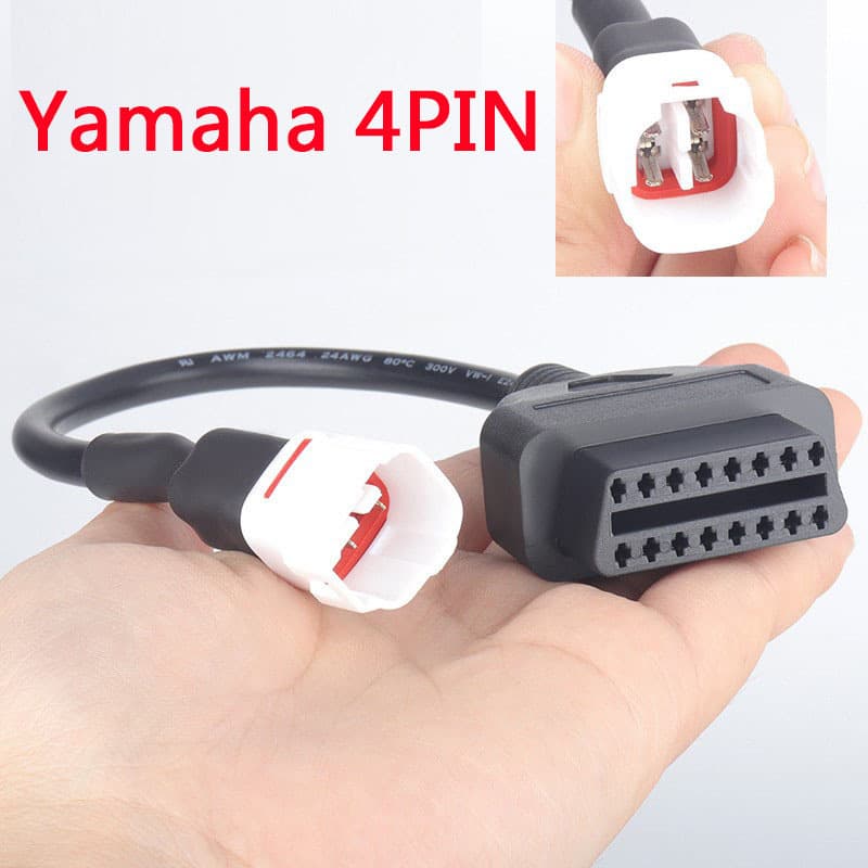 4-pin Motorcycle Adapter Cable For Yamaha Diagnostic Tool Instrument OBD To 4-pin Motorcycle Conversion Cable