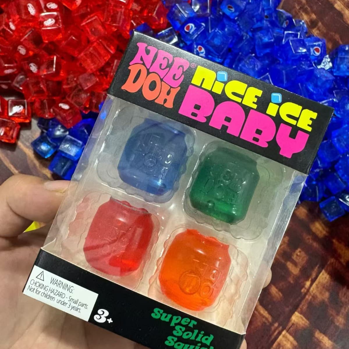 Cross-border new product in stock Nice Sprite Fanta Cola 4 small cube can ice cube squishy stress relief toy wholesale
