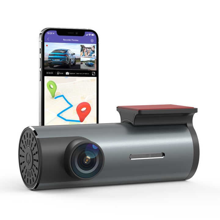 WIFI GPS Dash Cam With 1.5Inch Screen 1440P Car Dvr Dash Cam