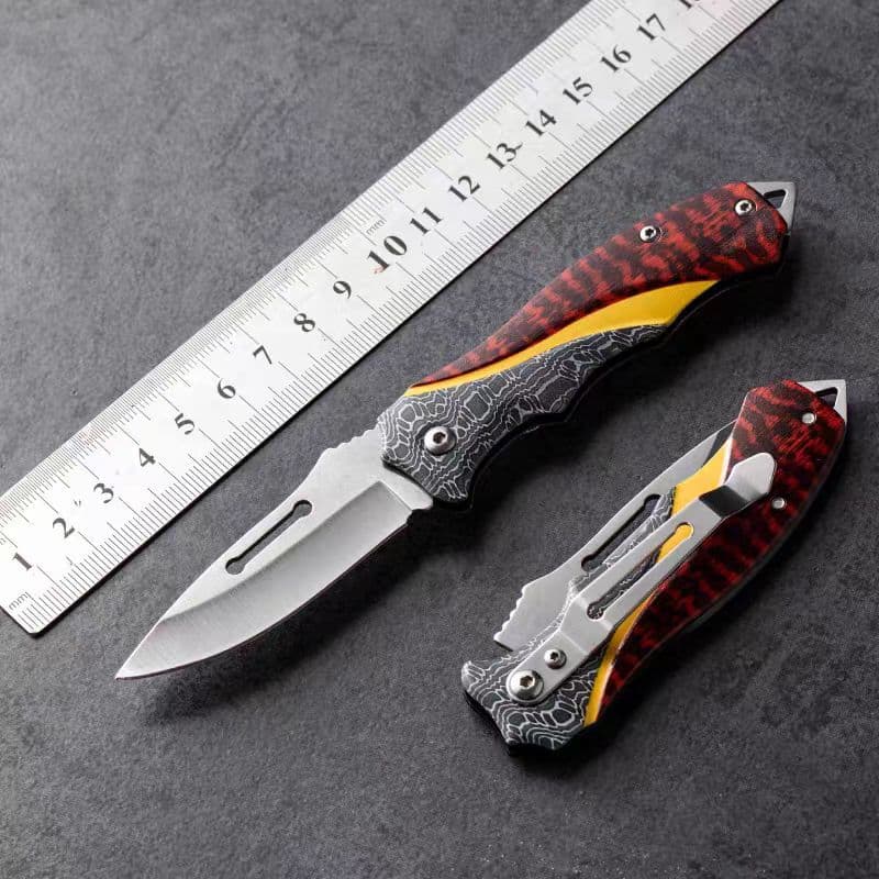 Stainless Steel Folding Knife Outdoor Household Easy to Carry Handle Meat Cutting Fruit Mini Sharp Small Knife Factory Wholesale
