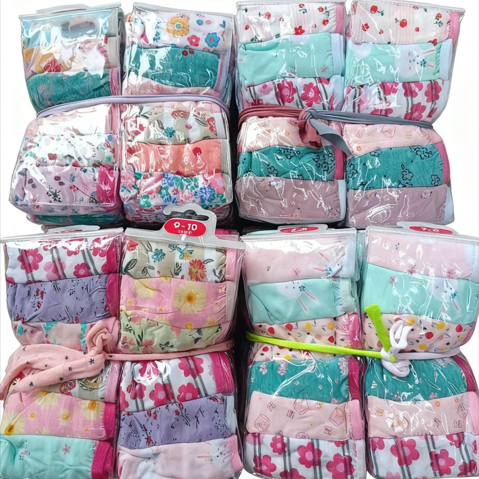 6-Pack Girls'underwear girls' hook bag 6 pack small floral cotton triangle children's underwear