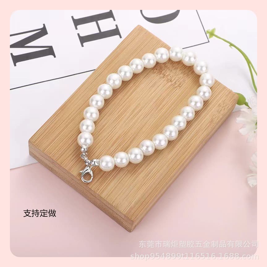 Minimalist Instagram-style faux pearl chain, DIY handmade phone bag, clothing, doll decoration, keychain accessory