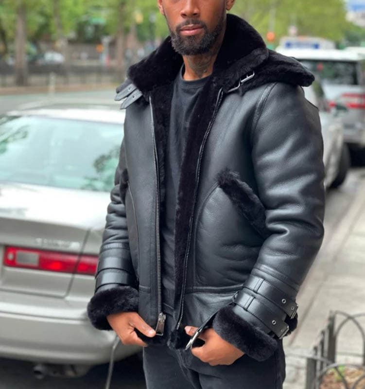 AliExpress independent site wish zipper youth black thickened fit casual plus velvet men's leather jacket 6549