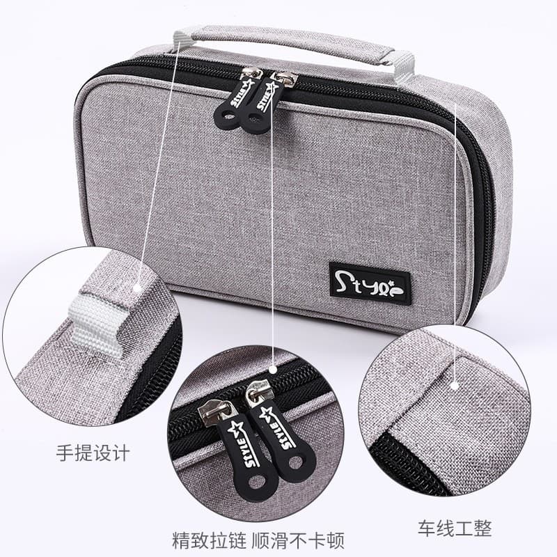 Student Pencil Case NIS Style Large Capacity Simple Stationery Pencil Pouch for Middle and High School Students High Appearance Pencil Bag