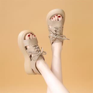 Brand Discontinued Size Petite Soft Sole Height-Increasing Sandals Women 2026 Summer New Versatile Comfortable Roman Sandals