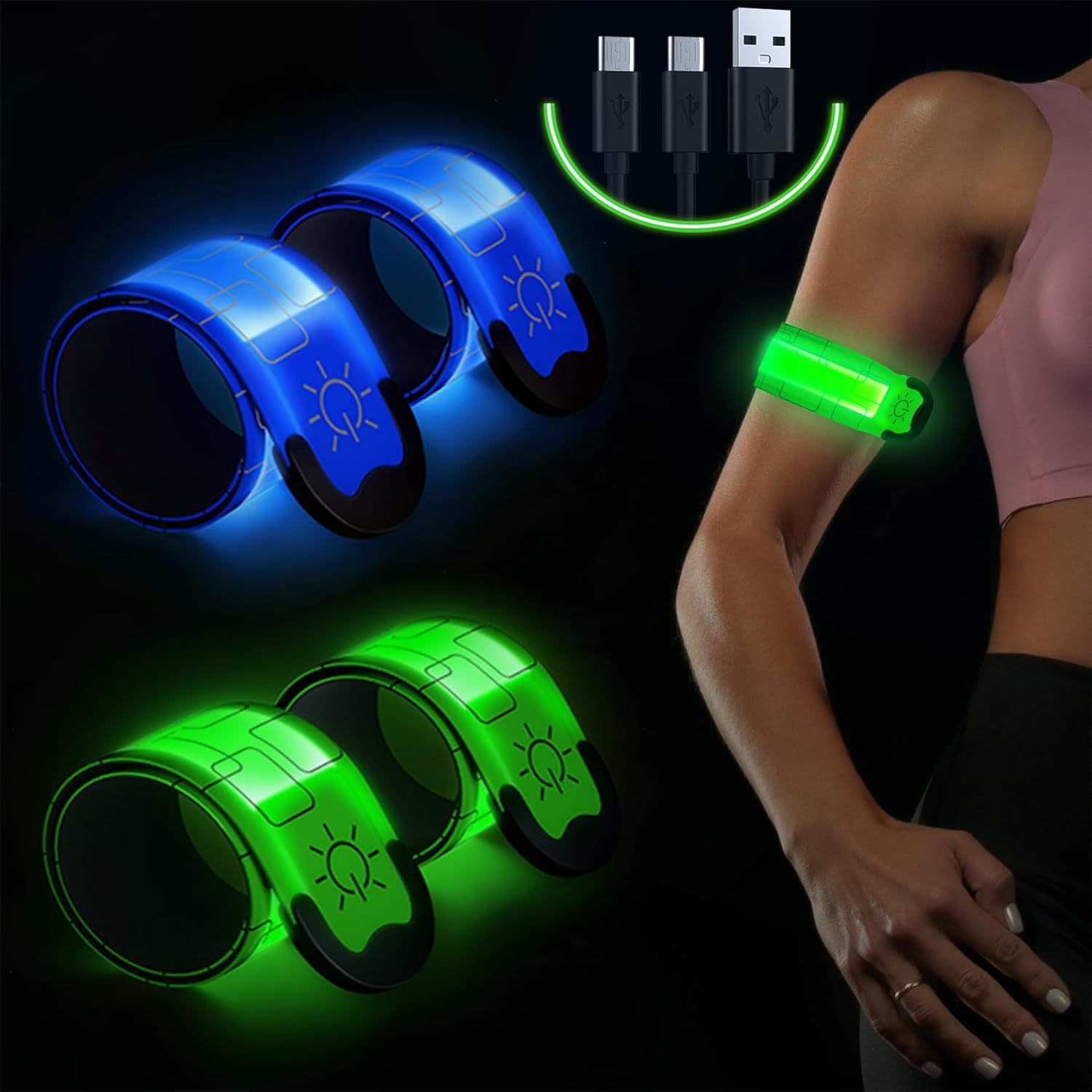 Night running LED lattice luminous armband Sensory Toys reflective armband party festival supplies sports bracelet