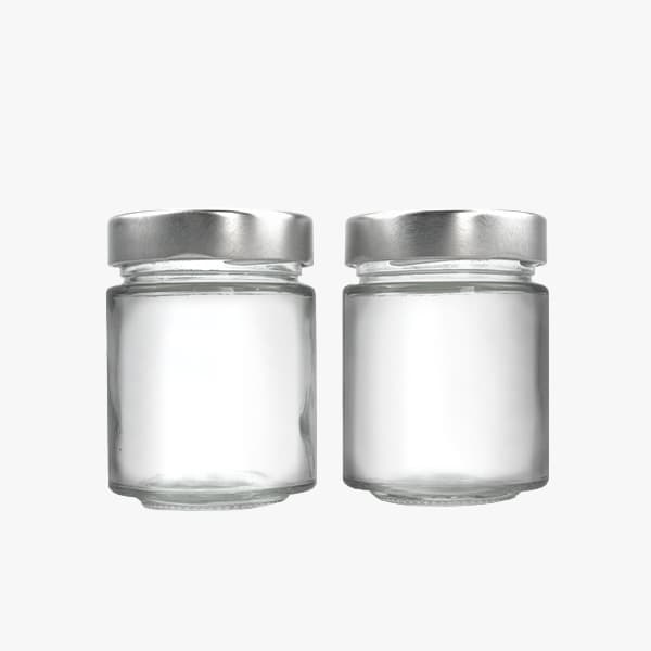 50ml Pickle Glass Empty Bottle Honey Candy Sealed Glass Jar