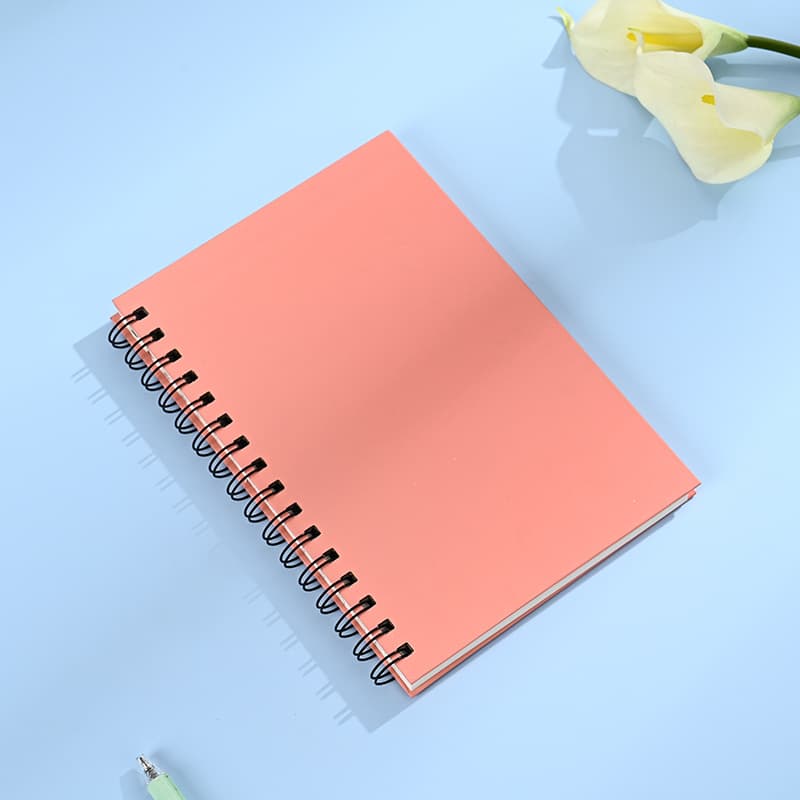 Custom Simple Coil Notebook, Colorful Ruled Office Business A5 Notepad, Custom Solid Color Student Notebook in Stock