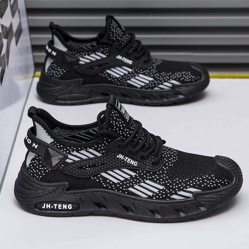 Cross-border Large Size 48 Men's Fashion Shoes Summer Mesh Fabric Running Shoes Non-Odor Men's Casual Breathable Athletic Shoes