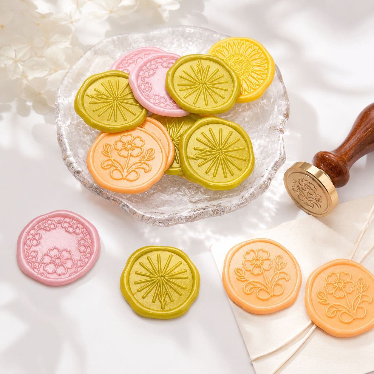 Wedding Wax Seal Sticker for Envelope Sealing, Blessing Message for Wedding Invitations, Wax Seal Decals