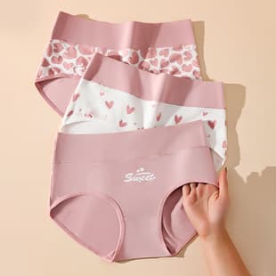Wholesale & Retail Pure Cotton Women's Triangle Panties, Daily Wear, Cute Women's Panties, Cross-Border Printed Women's Triangle Panties