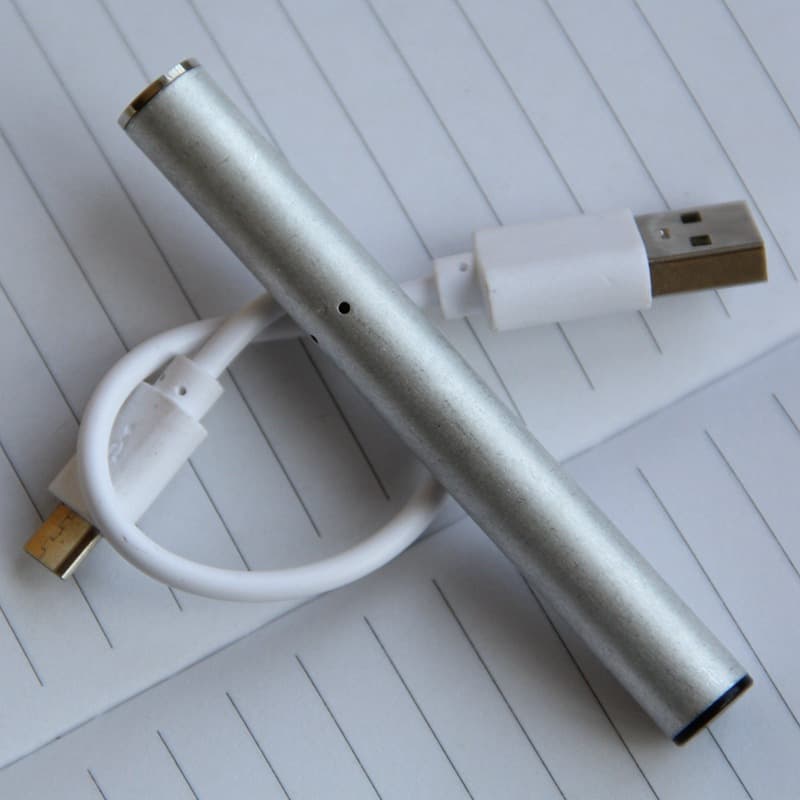 Large-capacity tinderbox movement, sandalwood rechargeable lighter, USB electronic cigarette lighter accessory blank.