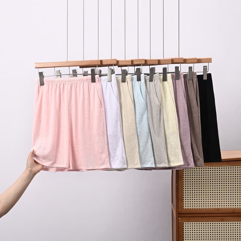 Snowflake Cotton Summer Comfortable Thin Elastic Waist Pajama Pants Women's Breathable Loose Large Size Pajama Pants Shorts 2026 New Style