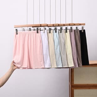 Snowflake Cotton Summer Comfort Thin Elastic Waist Sleep Shorts Women Breathable Loose Plus Size Pajama Shorts 2026 New