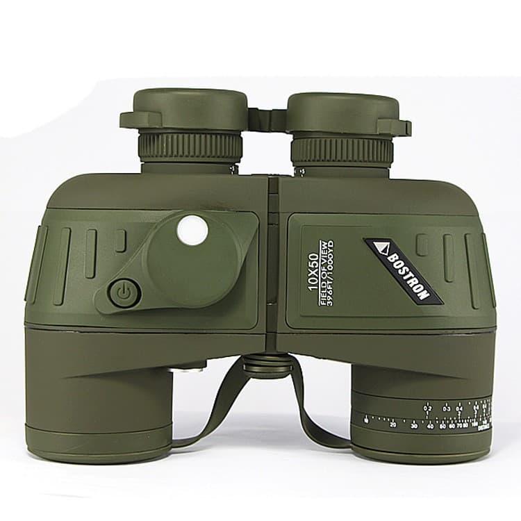 BOSTRON Marine Binoculars 10x50 Compass Waterproof High Definition Coordinate Ranging Low Light Night Vision