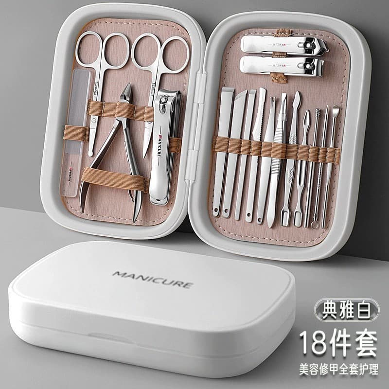 German Nail Clipper Set with Ingrown Toenail Scissors, Men's and Women's Pedicure Eagle-Beak Nail Clipper Tool, Gift Box Packaging