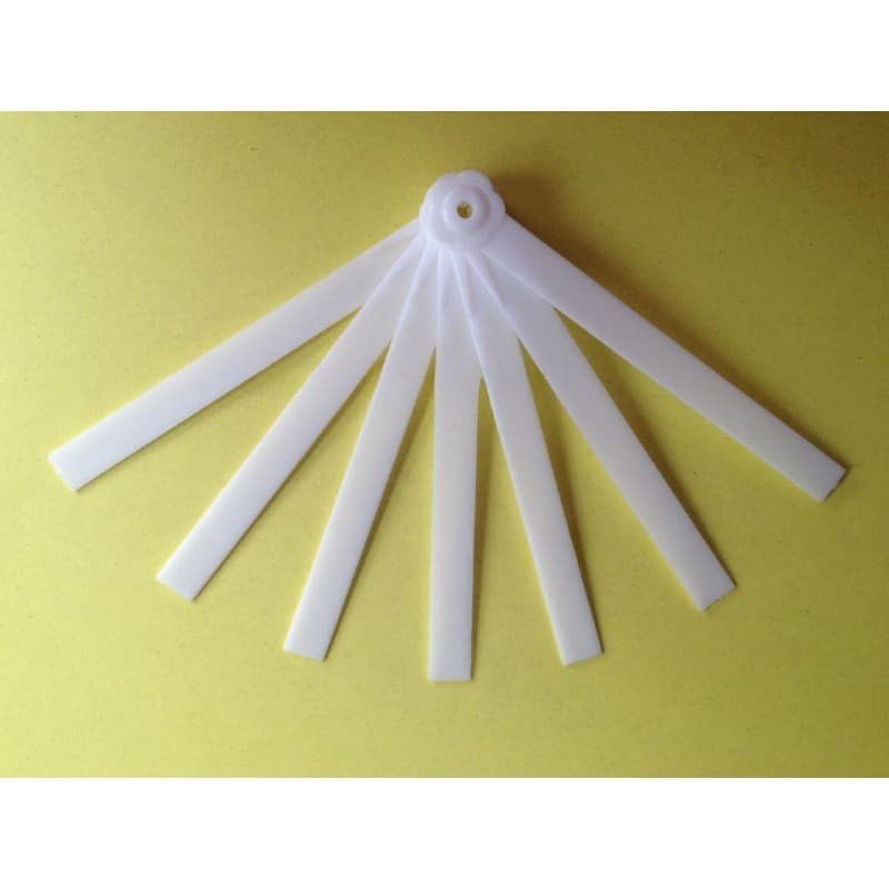 Fan Handle New Material Seven-Fold Fan Frame Advertising Gift Fan Handle Frosted Surface Folding Plastic Fan Ribs