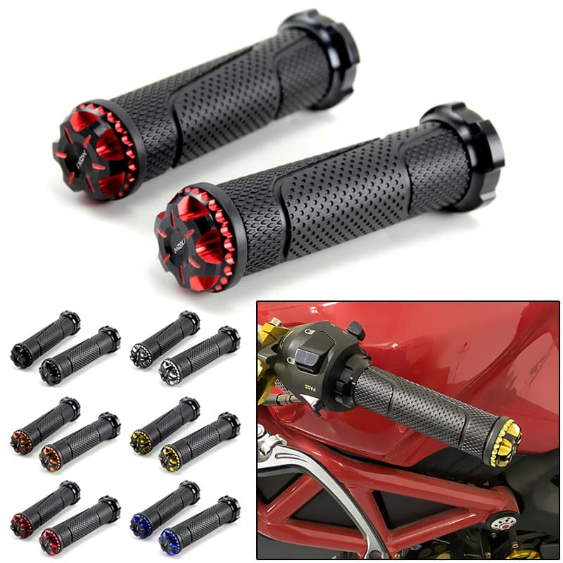 Motorcycle Scooter Parts Handlebar Grip Horizon Huanglong Off-Road Bike Universal Modified Handlebar Rubber Throttle Grip