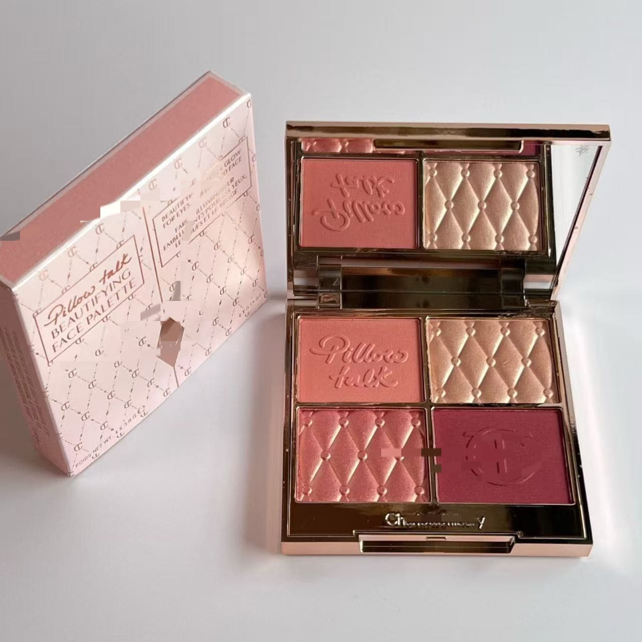 Cross-border Trade C-brand Four-Color Highlighter Blush Face Blush Palette