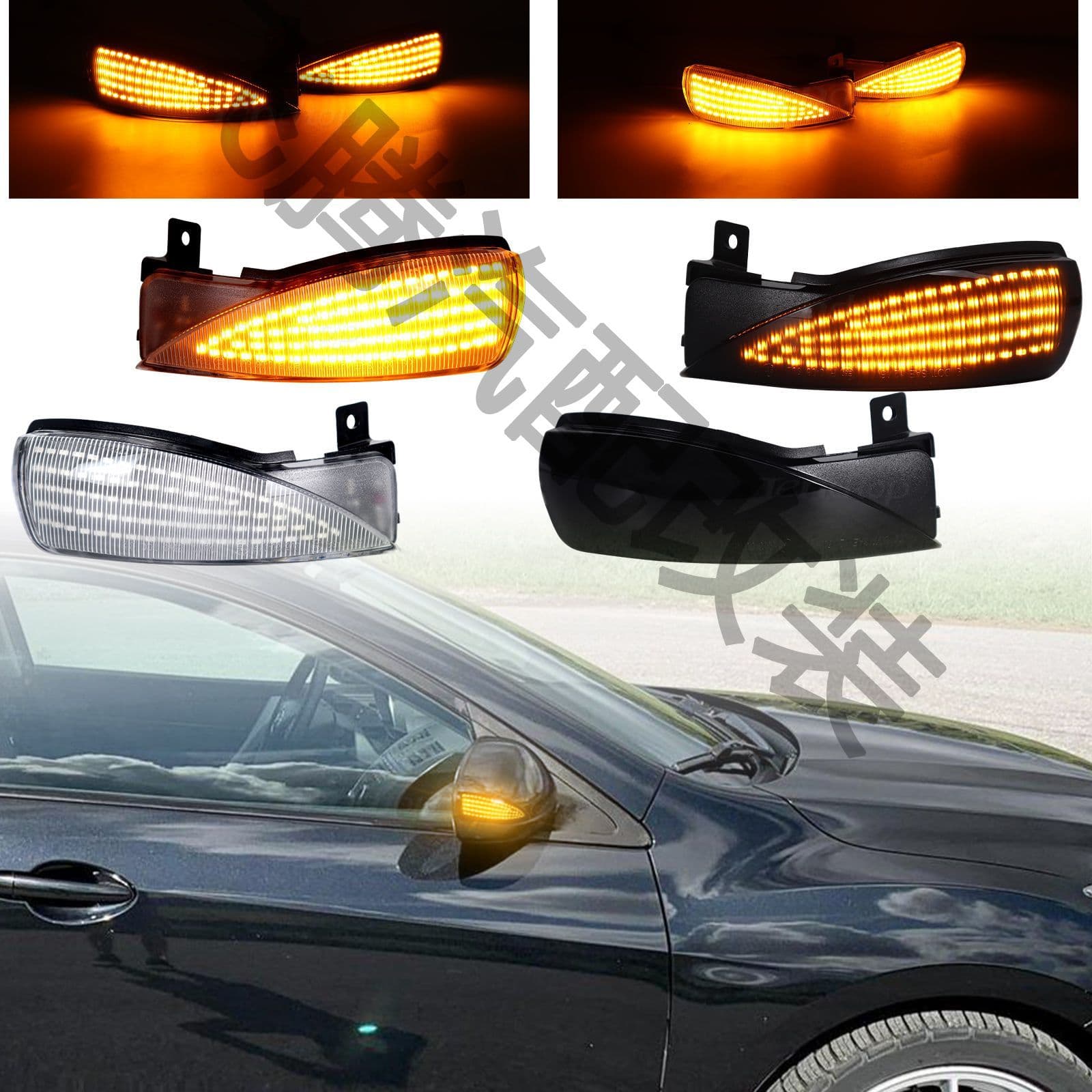 For Mazda Mazda6 GH 2007-2015 LED rearview mirror flowing water dynamic turn signal light