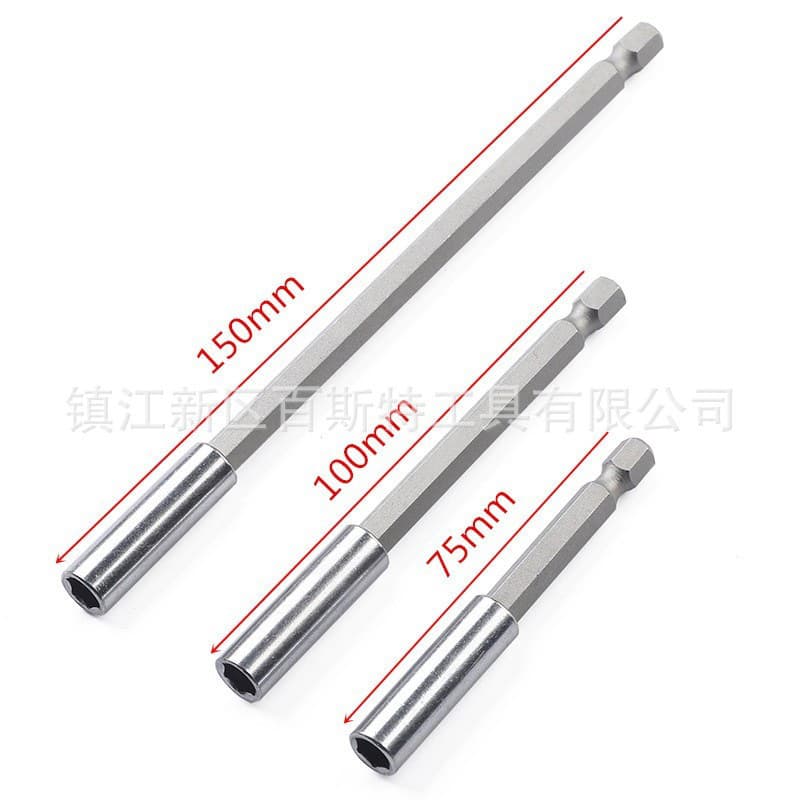 Hex Bit Extension Bar, Bit Extension Socket, 1/4 Magnetic Impact Bit Extension Rod, Extension Bar
