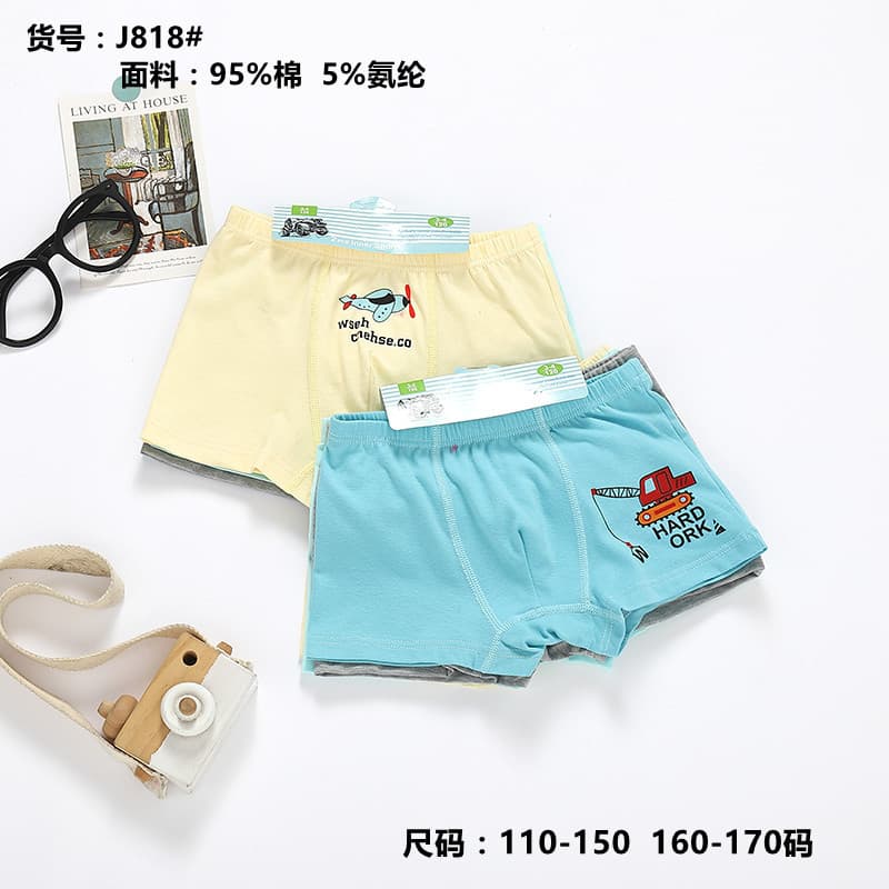 Direct selling children's underwear, boys' cotton boxer briefs, small, medium and large children's boxer shorts, wholesale, can be worn outside