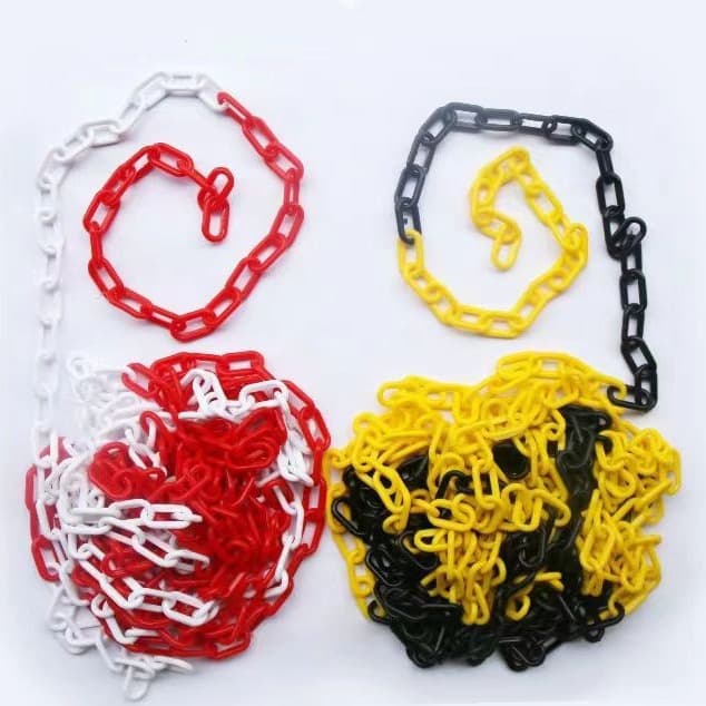 Plastic Warning Chain Barrier Chain Traffic Cone Isolation Chain Hotel Airport Separation Chain No Parking Chain
