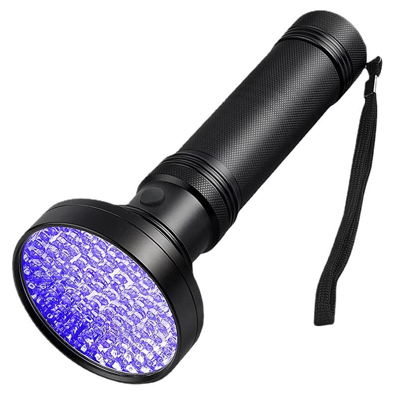 Cross-border 51LED Purple Flashlight 395UV Ultraviolet Banknote Detection Light Scorpion Light Pet Urine Detection Household Flashlight