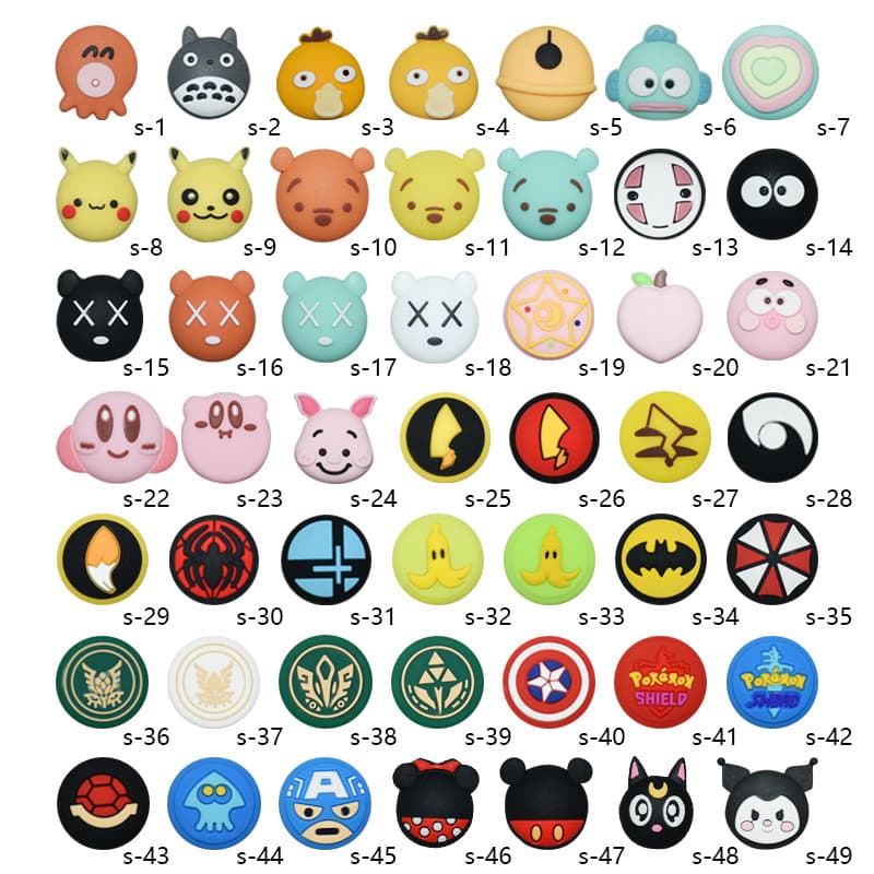 Switch joystick caps, NS/Lite joystick button caps, Joy-Con game controller silicone caps/protective caps