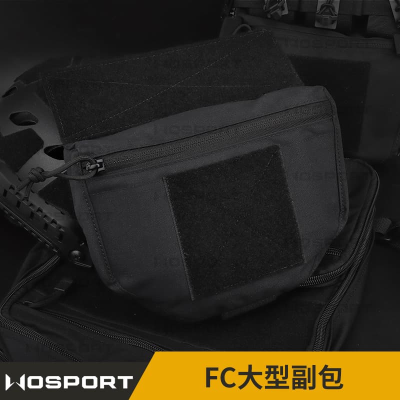 WOSPORT Outdoor Tactical JPC/CPC Vest / Tactical Chest Rig Accessory Pouch FC Large Secondary Pouch Solid Color