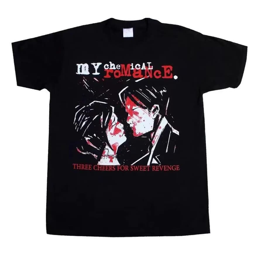 Cross-border Trade My Chemical Romance Three Cheers for Sweet Revenge Short Sleeve T-Shirt Fashion Top Tee Print