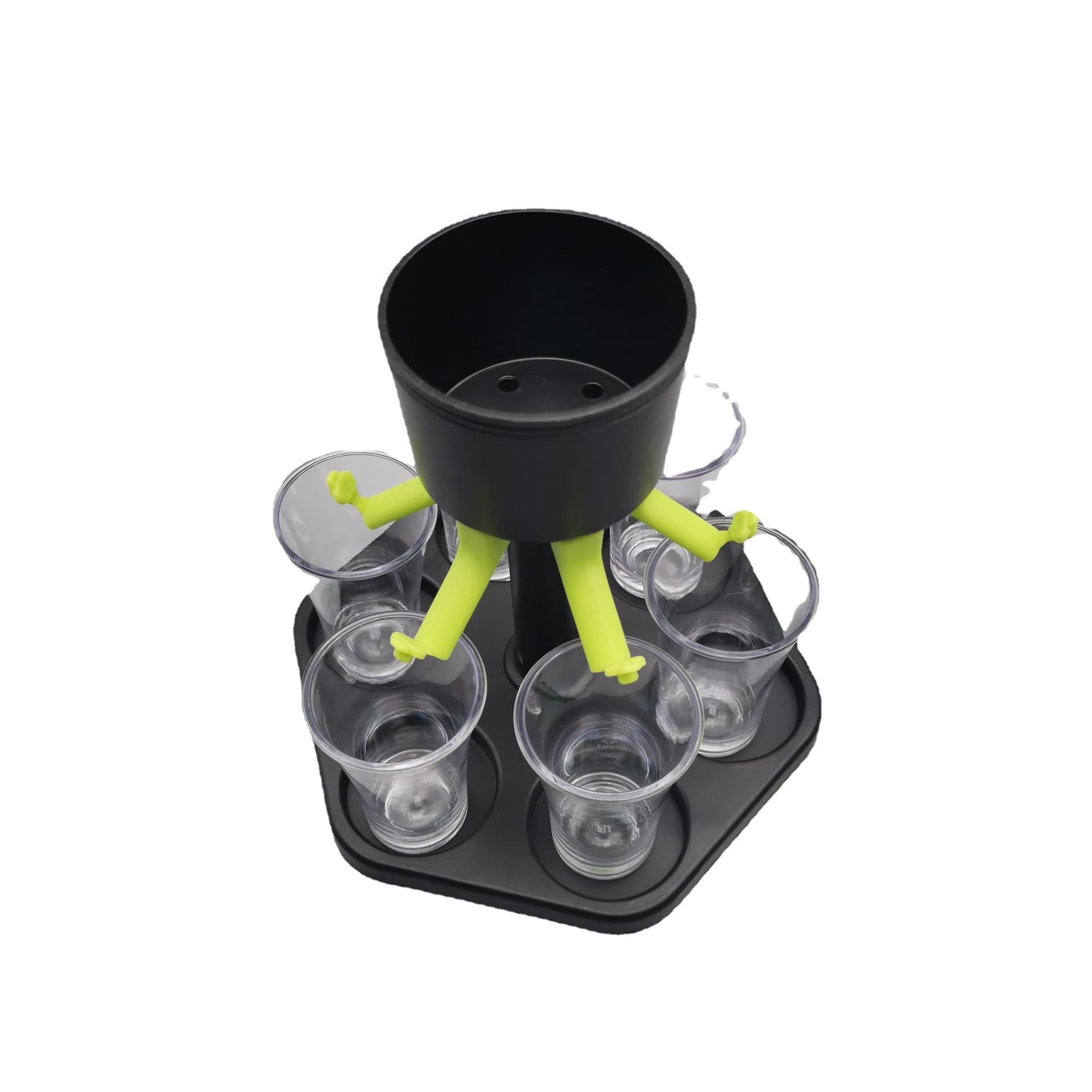Cross-border Kitchen Home Use Liquor Dispenser, 6-Cup Dispenser, Party Fair Pour Distributor, Factory Direct Supply