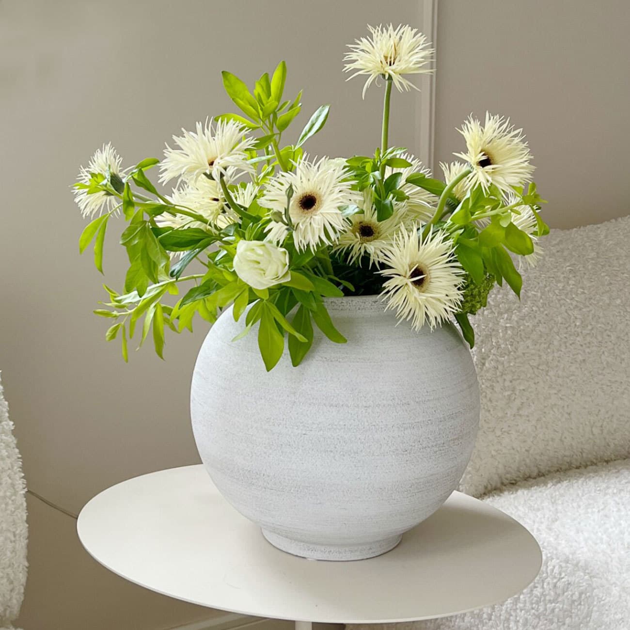 Retro ceramic vase flower arrangement ornaments high-end Amazon cross-border wabi-sabi style stoneware vase ceramic ornaments