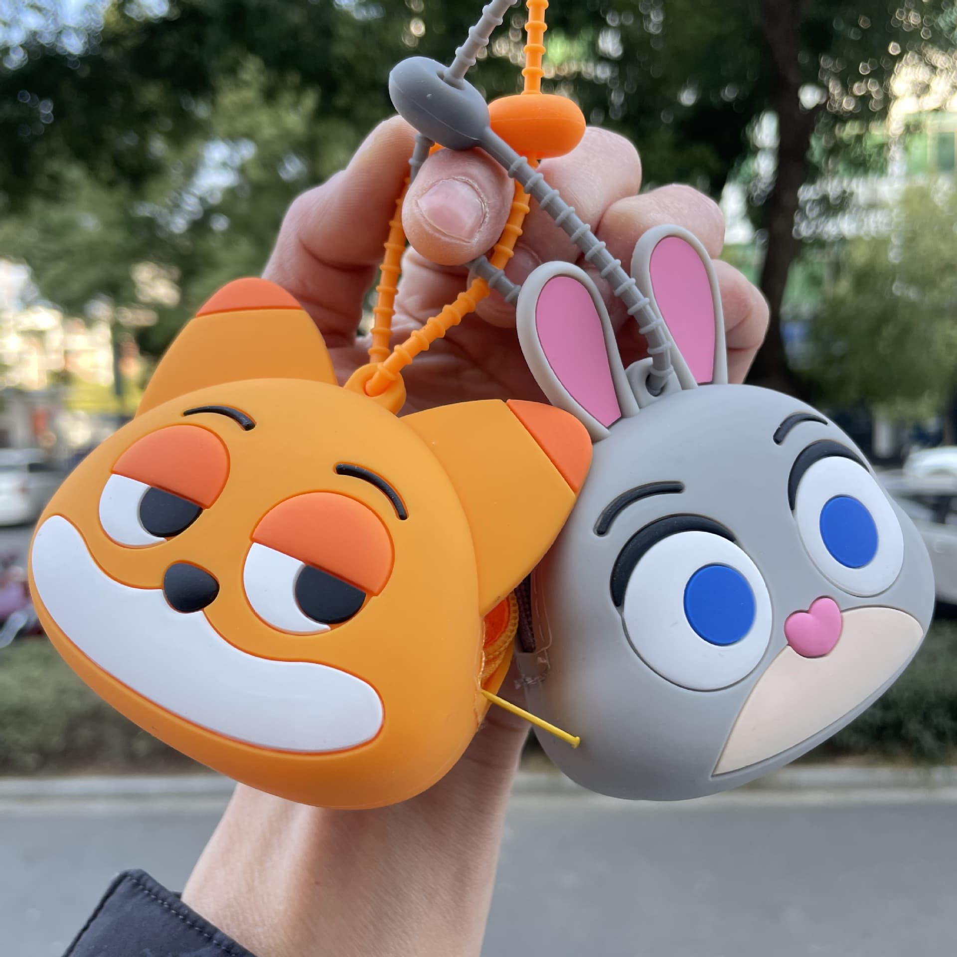 Cartoon 3D Coin Purse Silicone Mini Wallet Cute Keychain Earphone Storage Bag Exquisite Small Gift Wholesale