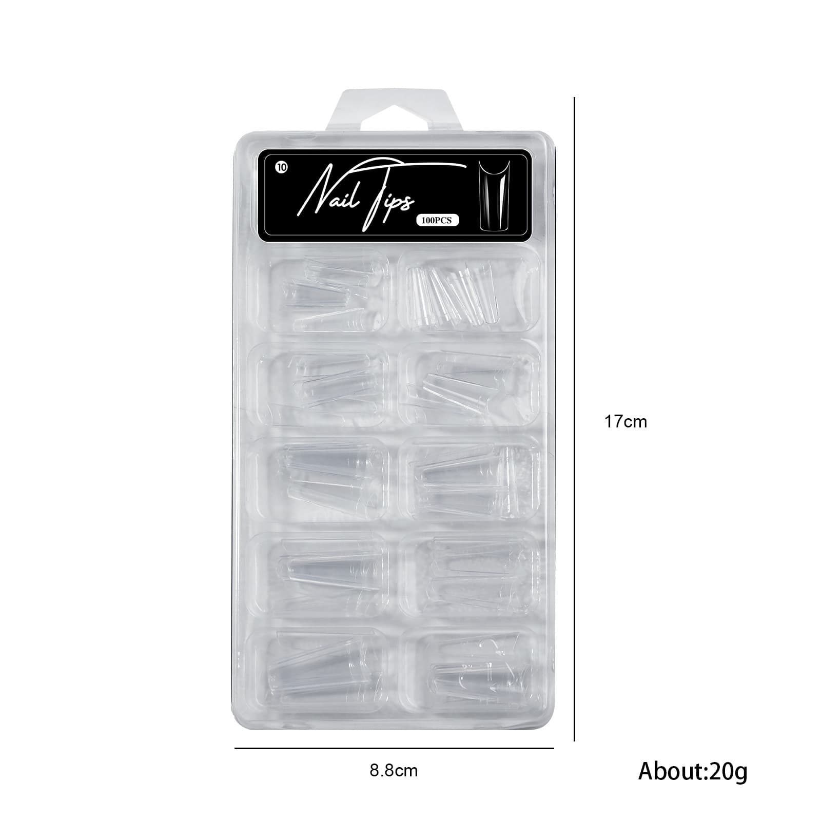 Cross-border Nail Art Matte No-Carving 100pcs Box Nail Tips Extension Full/Half Cover Adhesive Nail Set Wholesale
