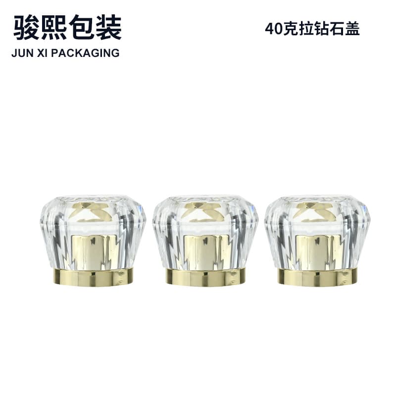 40-carat diamond cap for essence tube, ABS plastic cap for cosmetic refill bottles, available in stock