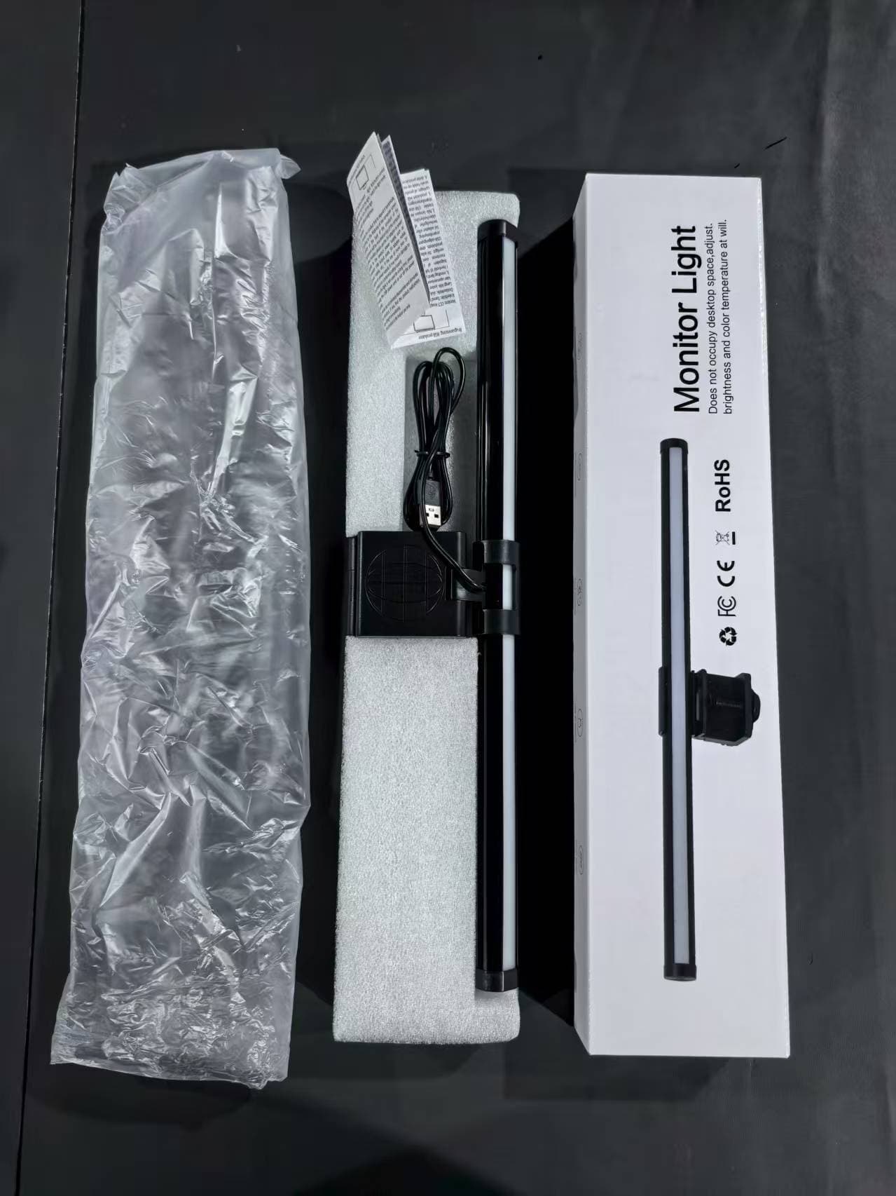 Factory RGB Ambient Light Bar for Monitor, Best-selling LED Monitor Light Bar with Asymmetric Light Source, Eye-Caring Computer Screen Light