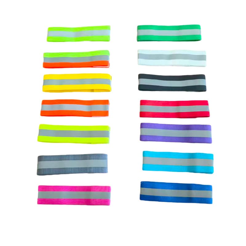 Reflective Wristband Armband Safety Reflective Bracelet Night Running Cycling Elastic Wristband Wholesale Reflective Wristband