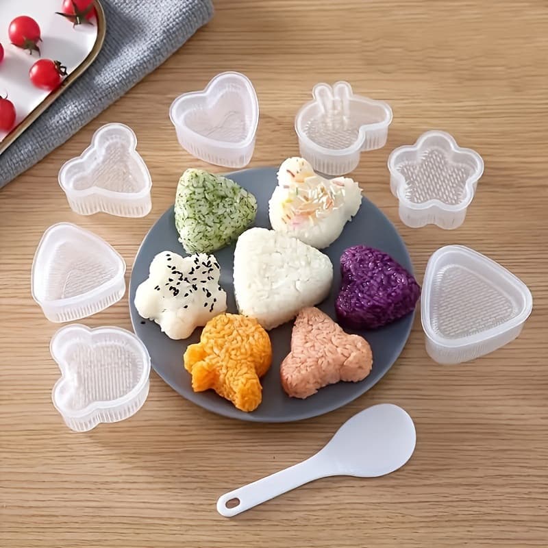 Cross-border new cartoon children's rice ball mold creative sushi mold children's rice shape making mold set