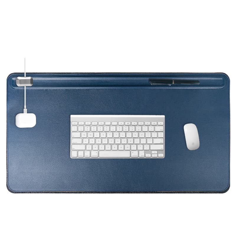 Double Layer Magnetic Mousepad Desk Mat Office Computer Track Design Storage SOYAN PVC Surface with Felt Bottom Customizable