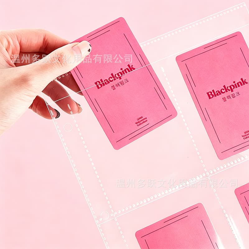 A4 card album high-transparency inner page star chasing inner page nine-square grid storage idol album transparent small card postcard laser ticket