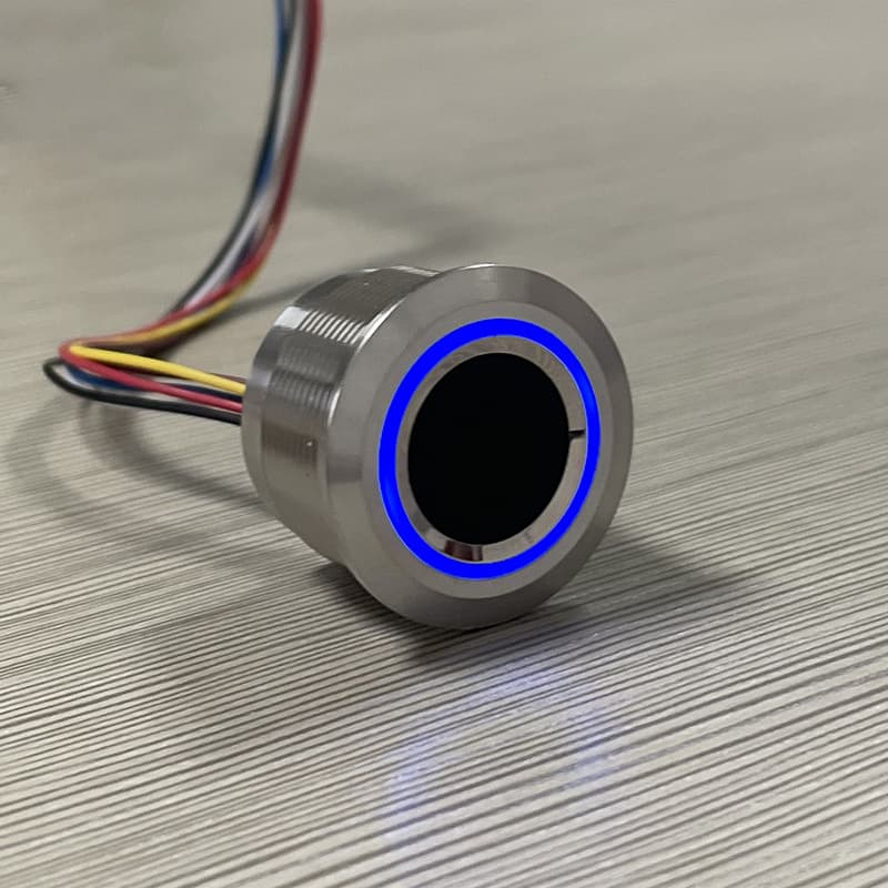 GROW R503 Capacitive Fingerprint Module with Stainless Steel Shell, TTL Serial Output, High Precision Collection