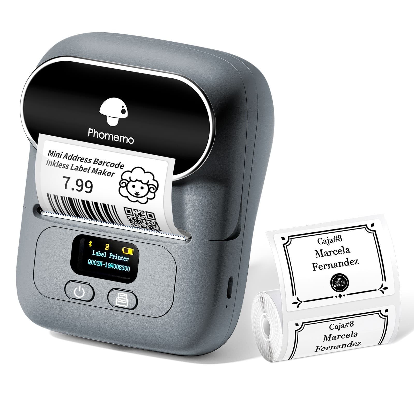 Phomemo M250 Thermal Printer Cross-border Commercial Small Label Printer Portable Mini Barcode Printer