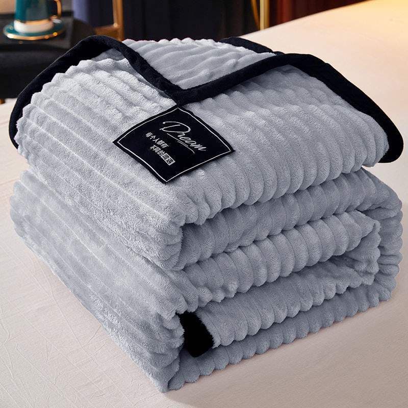 Coral Fleece Blanket Towel Cover Air-conditioning Blanket Sofa Throw Office Nap Flannel Sheet All-season