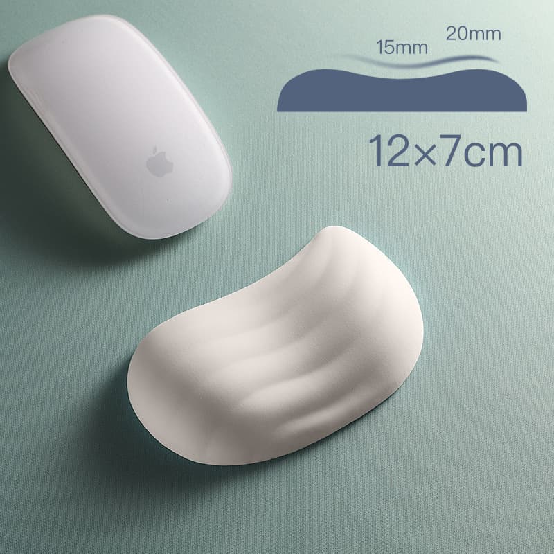 Small Wave Silicone Wrist Rest Mouse Pad Gradient Simple Anti-Slip Ergonomic Computer Hand Rest Pad Office
