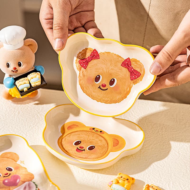 【Modern Housewife & Butter Bear】Dip Dish, Soy Sauce Vinegar Dish, Seasoning Dish, Small Dish, Sauce Dish