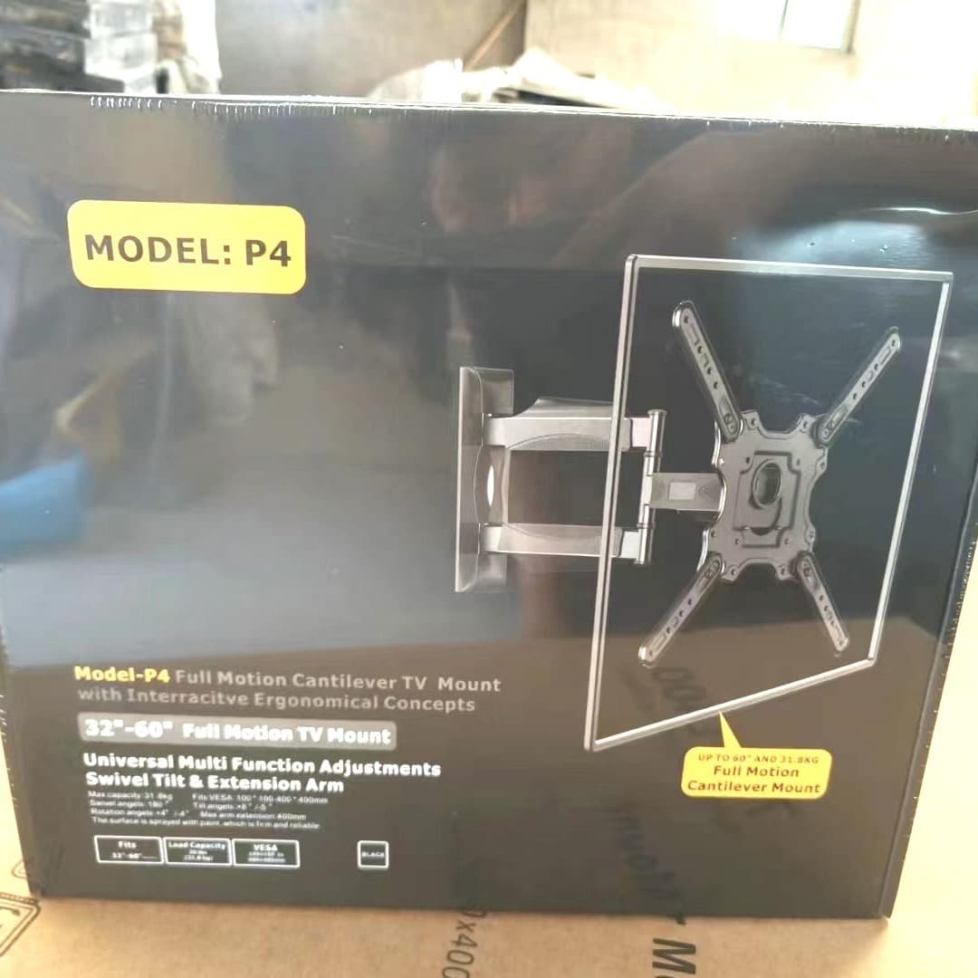 Wall-mounted TV bracket, universal telescopic rotating TV stand, 32-85 inch folding TV bracket